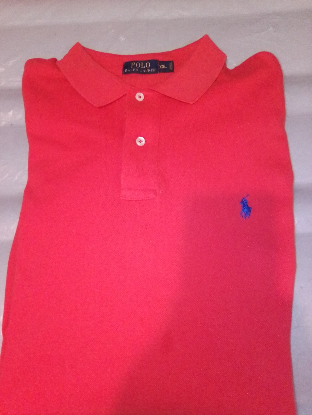 Polo by Ralph Lauren Orange Short-Sleeve Polo with Blue Pony